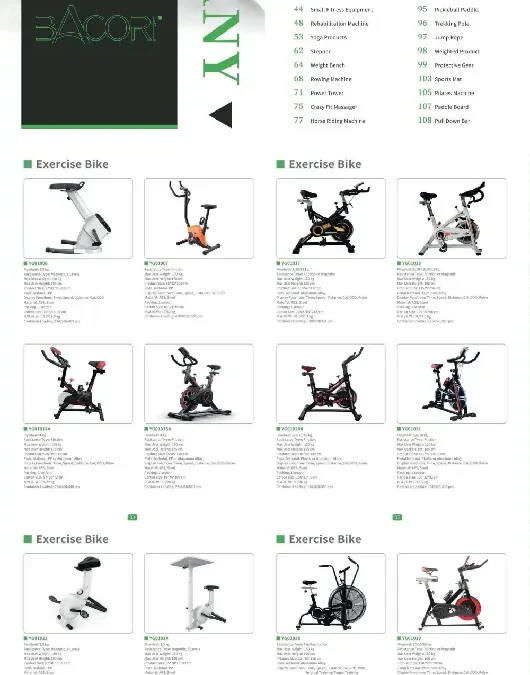 Equipamiento deportivo BACORI