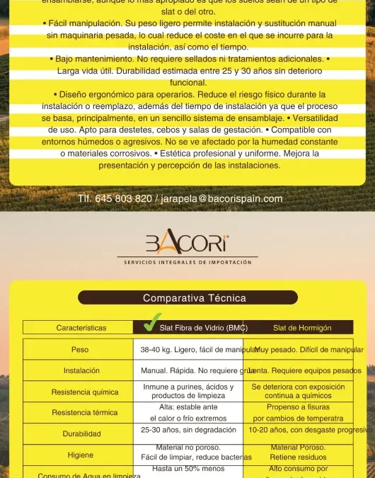 Slat alta resistencia BACORI