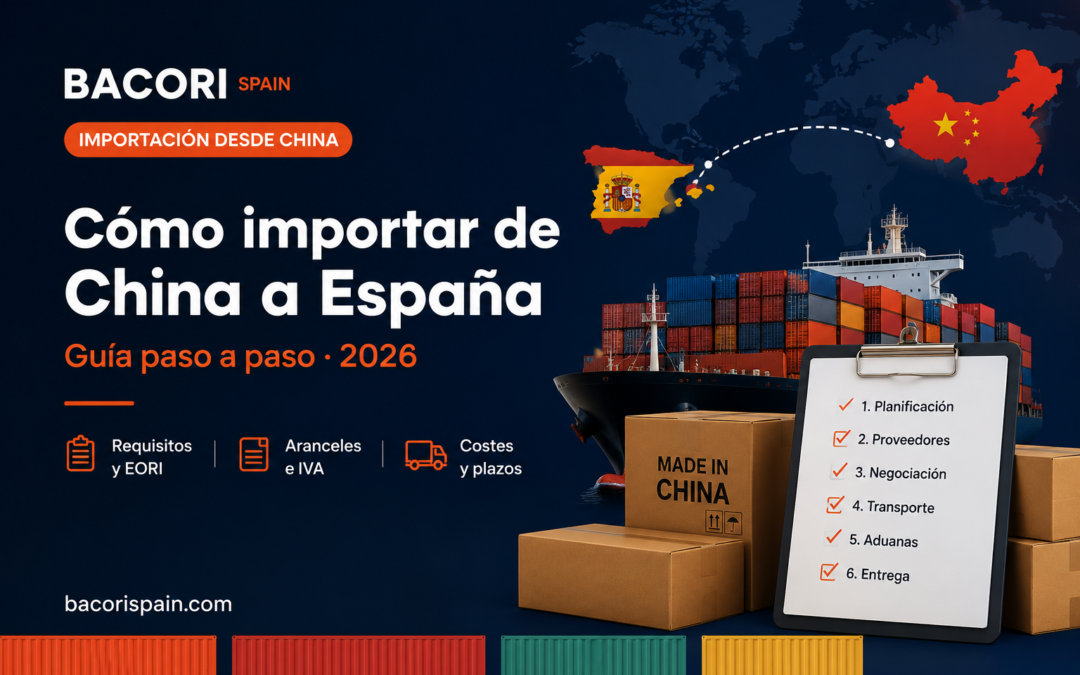 Imagen poster blog de como importar productos de China a España